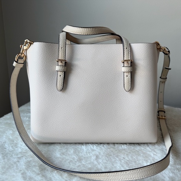 Coach Mollie 25 tote bag in chalk off white with charm - Picture 6 of 12